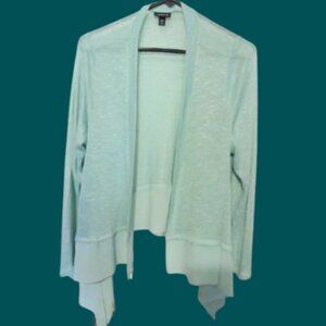 Torrid Cardigan Sweater 00 (10-12) Open Front Knit Light Hi-Lo Boho Coquette Y2K